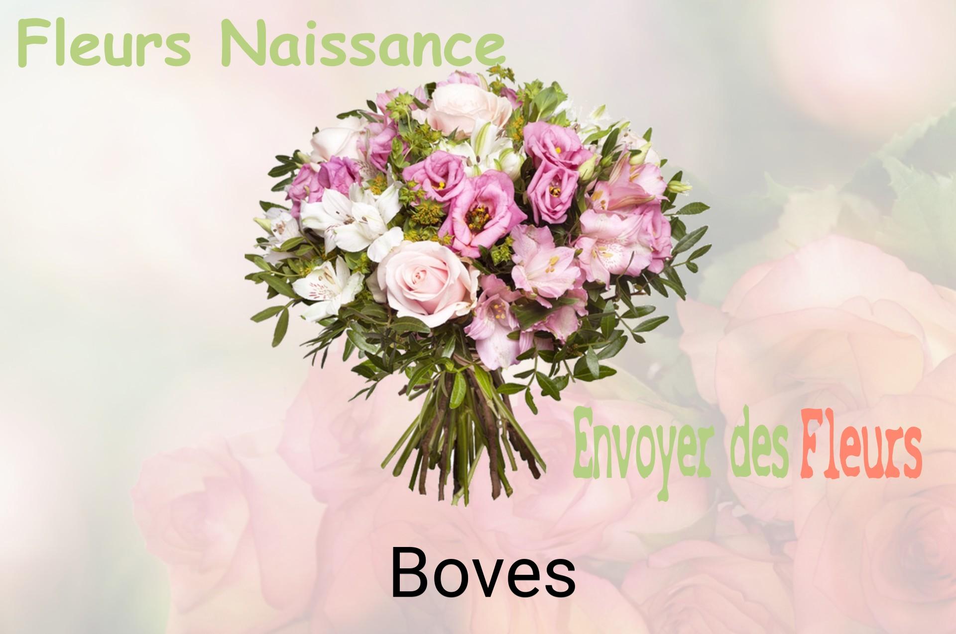 Bouquet de fleurs de naissance livré à Boves